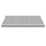 vidaXL Auvent rétractable automatique anthracite et blanc 400x350 cm