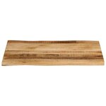 vidaXL Dessus de table bord vivant 70x60x2 5 cm bois de manguier brut