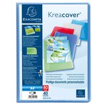 Protège-documents En Polypropylène Semi Rigide Kreacover® Chromaline 80 Vues - A4 - Couleurs Assorties - Exacompta