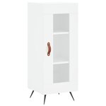 vidaXL Buffet haut Blanc 34 5x34x180 cm Bois d'ingénierie