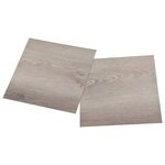 vidaXL Planches de plancher autoadhésives 55 Pièces PVC 5 11 m² Taupe