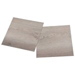 vidaXL Dalles de plancher autoadhésives 55 Pièces PVC 5 11 m² taupe