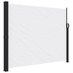 vidaXL Auvent latéral rétractable blanc 160x600 cm