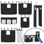 vidaXL Lit mezzanine enfants avec tour sans matelas 90x190 cm