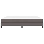 vidaXL Cadre de lit avec matelas Gris 200 x 200 cm tissu
