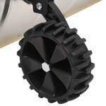 vidaXL Pelle à neige et poignée extensible argenté 61 cm lame en acier