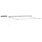 vidaXL Cadre de store rétractable électrique Blanc 3 5 x 2 m Acier