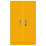vidaXL Armoire de rangement Jaune moutarde 60 x 40 x 105 cm Acier