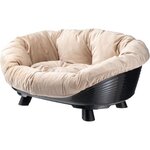 Corbeille chat ou chien sofa Throne 6 avec coussin - Noir