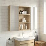 vidaXL Armoire murale de salle de bain Chêne Sonoma 40 x 14 x 70 cm