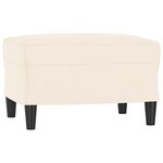 vidaXL Banc Crème 70x35x41 cm Velours