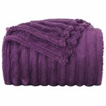 vidaXL Couvertures à jeter 6 Pièces Violet 200 x 150 cm Toison