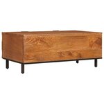 vidaXL Table basse Marron 100 x 54 x 40 cm Bois de mangue massif