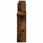 vidaXL Étagères murales 2 Pièces chêne fumé 50x12x50 cm Bois d'ingénierie