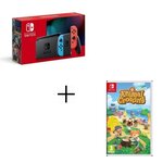 Pack Nintendo Switch Néon + Jeu Animal Crossing New Horizons