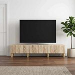 vidaXL Meuble TV 147 x 34 5 x 30 cm Chêne Sonoma Bois d'ingénierie