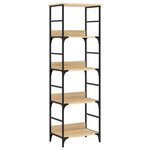 vidaXL Bibliothèque chêne sonoma 50x33x153 cm bois d'ingénierie