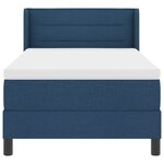 vidaXL Lit boxspring avec matelas avec matelas Bleu 80 x 200 cm