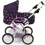 Bayer Chic 2000 560-71 - Poussette combinée Leni Étoiles Violet pour poupée