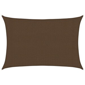 vidaXL Voile d'ombrage 160 g/m² Marron 3x4 5 m PEHD