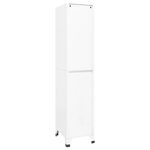 vidaXL Armoire à casiers Blanc 38x45x180 cm Acier