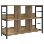 vidaXL Étagère Chêne artisanal 102 x 32 x 72 5 cm Bois d'ingénierie