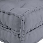 vidaXL Unité de canapé modulaire 2 Pièces Gris 140 x 70 x 36 cm Tissu