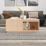 vidaXL Table basse 100x101x40 5 cm Bois massif de pin
