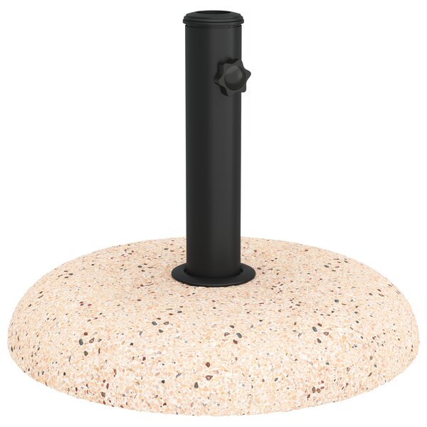 vidaXL Base de Parasol pour Poteaux de 37/42/52/58mm Béton Jaune 20 kg