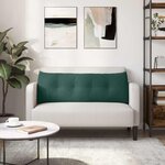 vidaXL Coussin de Dos Vert foncé 140 x 24 x 50 cm Velours