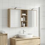 vidaXL Ensemble de Meubles de Salle de Bain 3 Pièces 116 x 16 x 62 5 cm