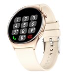 Montre connectée Amnésia AMOLED 1 43" - appels Bluetooth  cardio  10 j - Silicone Beige