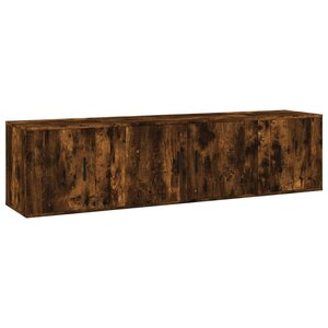 vidaXL Ensemble de meubles TV 3 Pièces Chêne fumé Bois d'ingénierie
