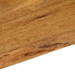 vidaXL Dessus de table 40x40x2 5 cm bord vivant bois massif manguier