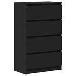 vidaXL Buffet Noir 60x35x98 5 cm Bois d'ingénierie