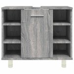 vidaXL Armoire de bain Sonoma gris 60x32x53 5 cm Bois d'ingénierie