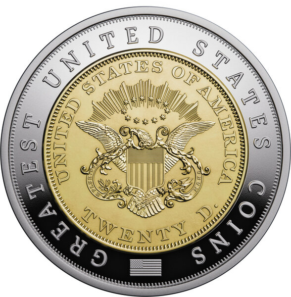 Monnaie 1849 LIBERTY HEAD DOUBLE EAGLE Greatest US Coins 2 Oz Argent 5$ Niue 2026 (PRÉCOMMANDE)