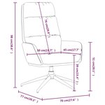 vidaXL Chaise de relaxation Jaune moutarde Tissu