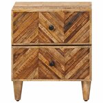 vidaXL Table de chevet Marron 40 x 33 5 x 46 cm Bois de mangue massif