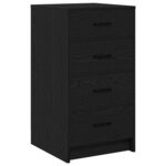 vidaXL Buffet Chêne noir 40 x 41 x 75 cm Bois d'ingénierie
