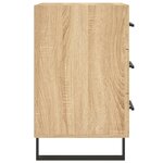 vidaXL Table de chevet chêne sonoma 40x40x66 cm bois d'ingénierie