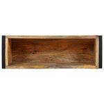 vidaXL Jardinière 60x20x68 cm Bois de manguier brut