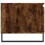 vidaXL Table basse Chêne fumé 100x50x45 cm Bois d'ingénierie