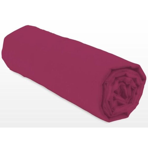 Drap-housse 160 x 200+35 cm - Fuchsia