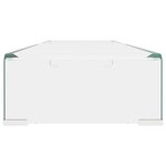 Vidaxl meuble tv / pour moniteur 100 x 30 x 13 cm verre transparent