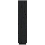 vidaXL Bibliothèque/Séparateur de pièce Noir 40x35x167 cm Pin solide
