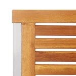 Ensemble de Dîner de Jardin de 5 Pièces en Bois Massif d'Acacia vidaXL