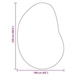 vidaXL Tapis HUARTE Beige 160 x 230 cm Polyester