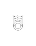 THIRARD - Rosace de finition pour cylindre Ø24mm  laiton - THIRARD