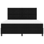 vidaXL Lit à sommier avec matelas et LED Noir 180x200 cm Tissu